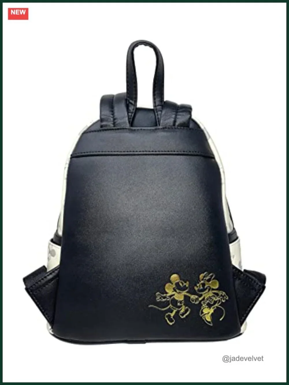 Loungefy Disney Mickey Mouse Minnie Allover Debossed Faux Leather Shoulder Bag